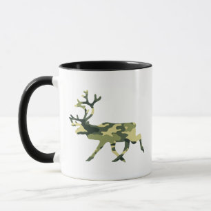 Mug Reindeer / Caribou Woodland Camouflage / Camo
