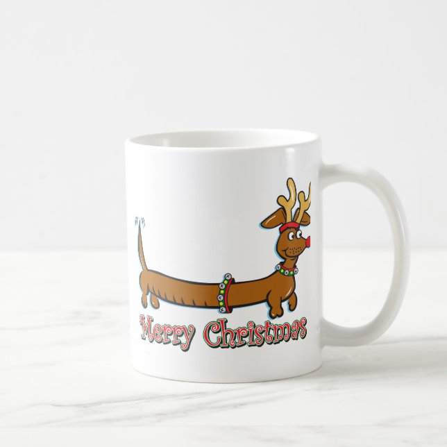 Mug Reindeer Christmas Doxie (Droite)