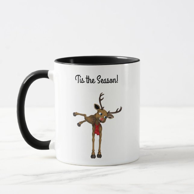 Mug Reindeer Kickup Heels Cute Cartoon (Gauche)