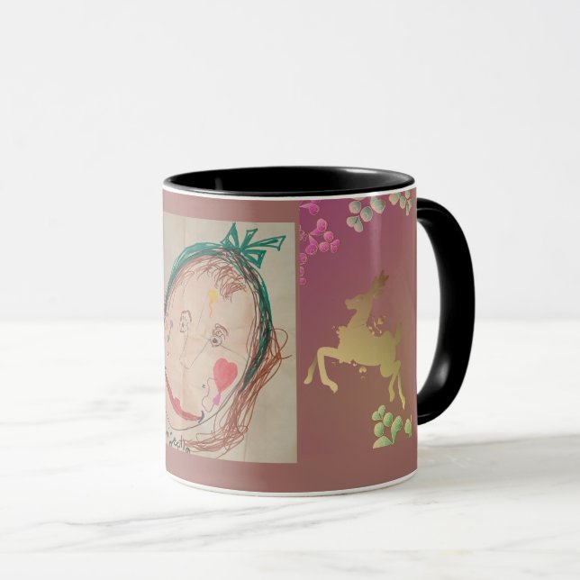 Mug Reindeer Snowflake Purple (Devant droit)