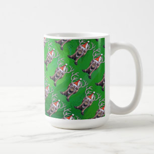 Mug Reindees Noël Sur Vert