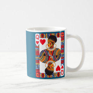Mug reine africaine carte melanine fierté noire blm