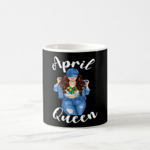 Mug Reine Brune Avril Sensibilisation à l'Autisme Mama