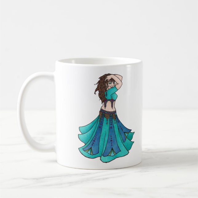 Mug Reine de Beledi Danseuse Orientale Ornement (Gauche)