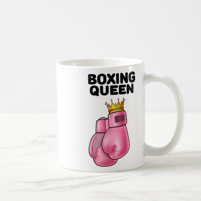 Mug Reine de boxe Boxe féminine Filles Boxeur Boxe 1  (Droite)
