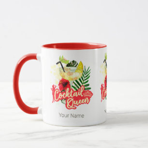 Mug Reine de Cocktail Poule Vintage Enterrement de Vie