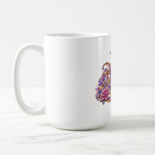 Mug Reine de cristal Élégance florale rose