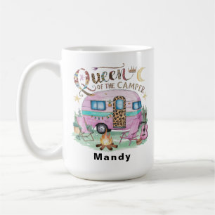 Mug "Reine de la caravane" personnalisée Glamping