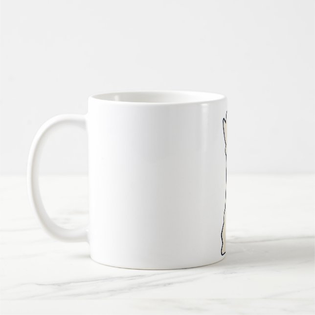 Mug Reine de la pièce d'échecs blanche (Gauche)