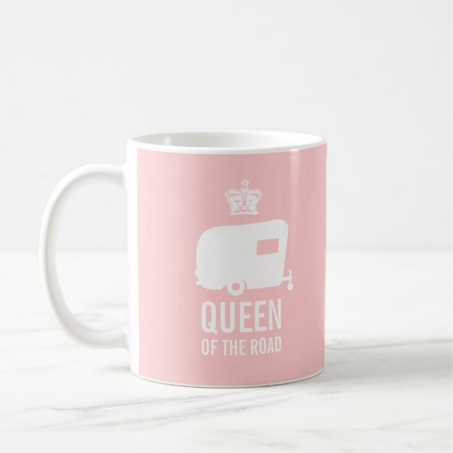 Mug Reine de la route - gardez Glamp calme dessus (Gauche)