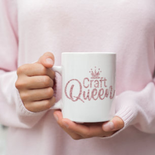 Mug Reine de l'artisanat rose