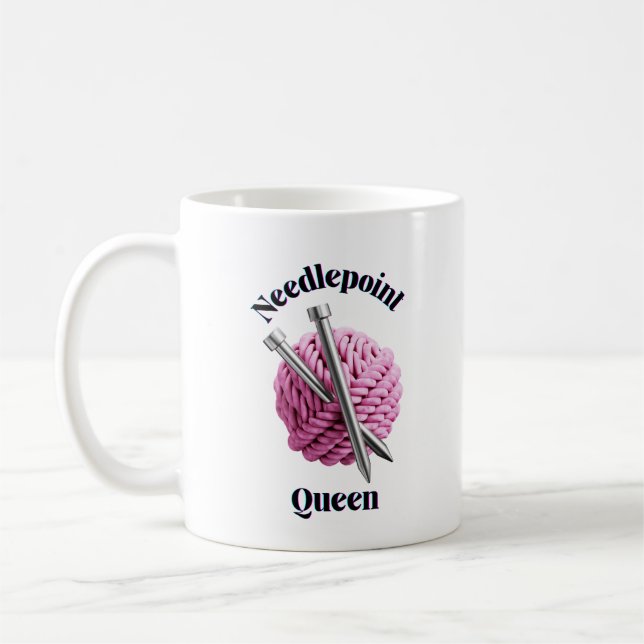 Mug Reine de point de broderie (Gauche)