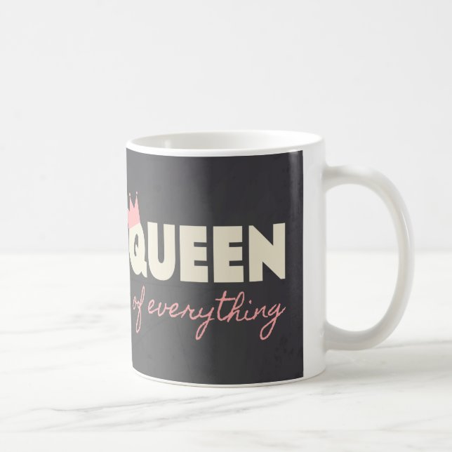 Mug Reine de tableau de tout conception des textes (Droite)