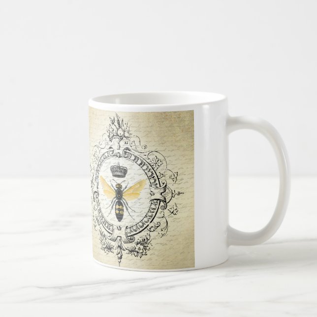 Mug reine des abeilles française vintage moderne (Droite)