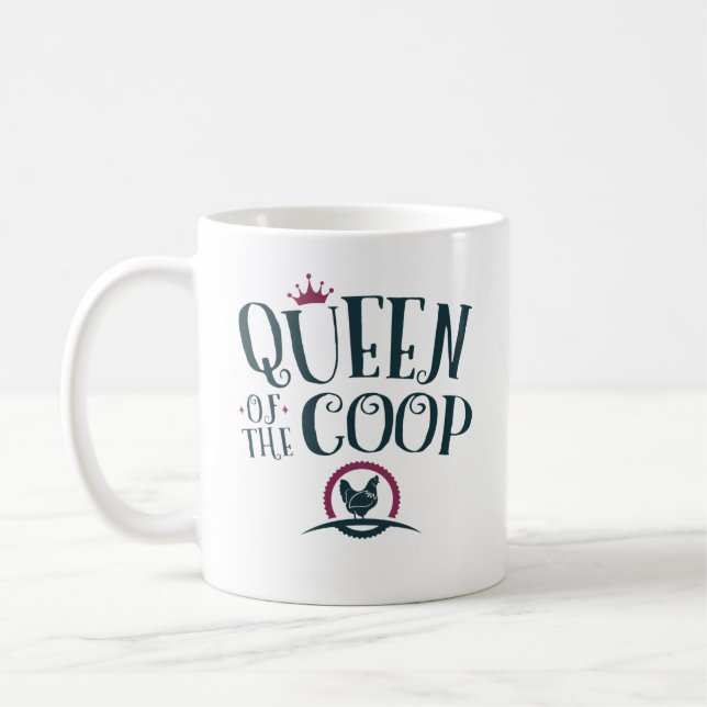 Mug Reine des femmes de l'éleveur de poulets de la côt (Gauche)