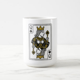 Mug Reine des pique — Noir et Or