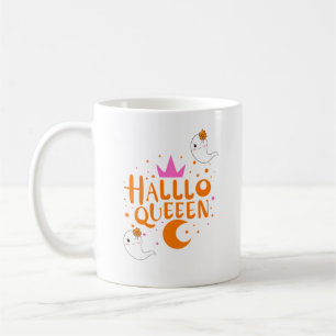 Mug Reine d'Halloween, reine d'Halloween rétro, art d'