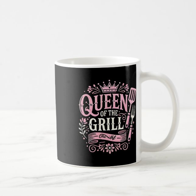 Mug Reine Du Grill Viande De Byrbecue Fumée Bbq  (Droite)