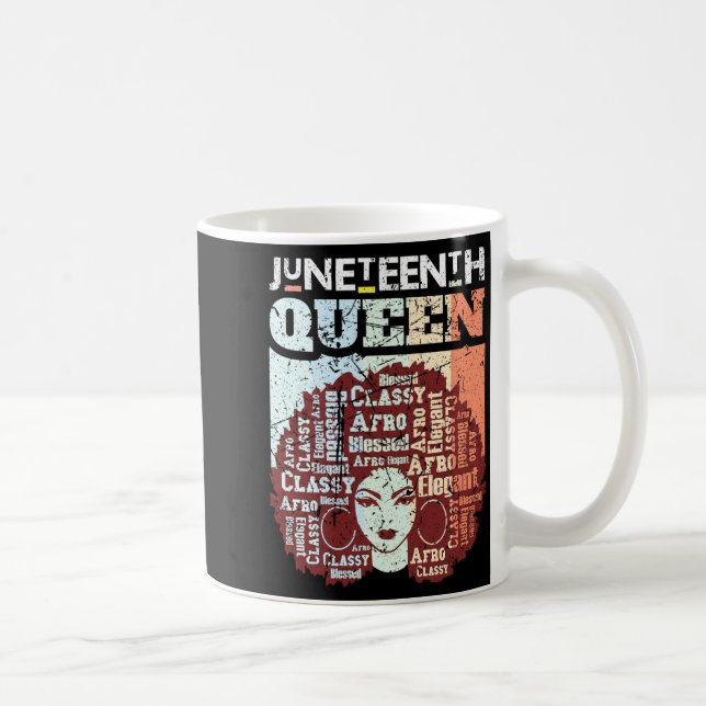 Mug reine juneteenth mélanine femmes afro-américaines (Droite)