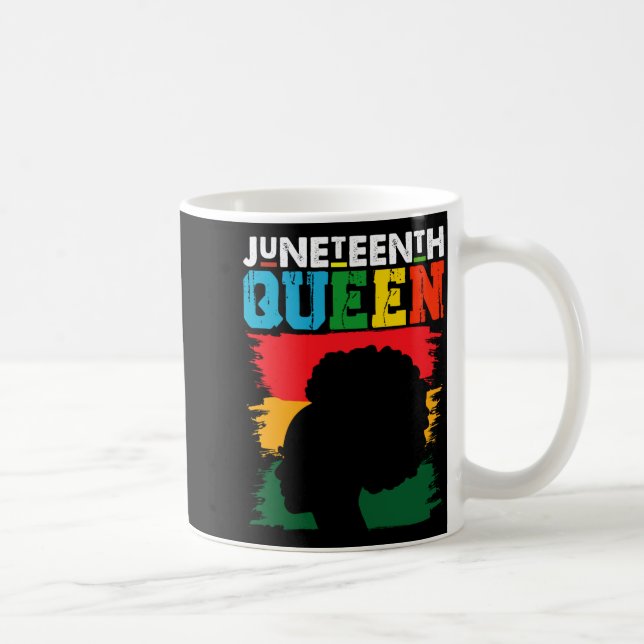 Mug reine juneteenth noire afro mélanine fille (Droite)