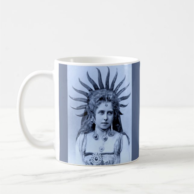 Mug Reine Marie de Roumanie comme Reine du Soleil - bl (Gauche)