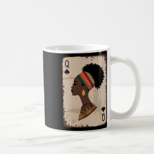 Mug Reine noire afro drogue fière mélanine afro-améric