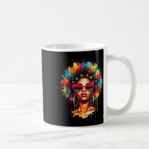 Mug Reine Noire Afro Gouttante Mélanine Histoire des N