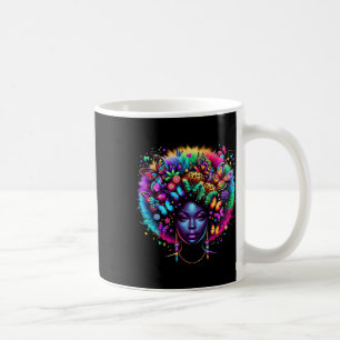 Mug Reine noire Afro Melanin JunetDix Beurre Léopard