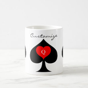 Mug Reine noire des pique Coeur rouge Thunder_Cove