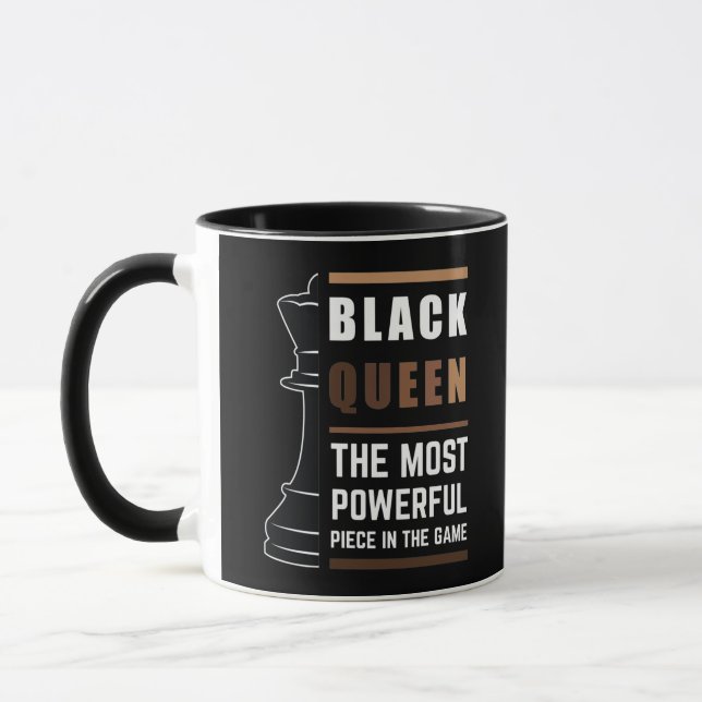 Mug Reine Noire La Pièce La Plus Puissante Dans Le Jeu (Gauche)
