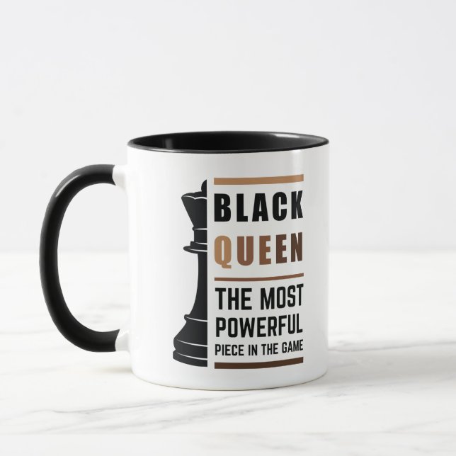 Mug Reine Noire La Pièce La Plus Puissante Du Jeu 2 (Gauche)