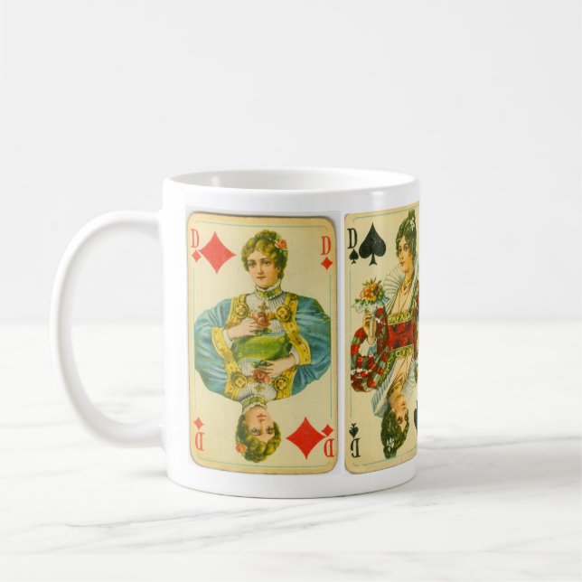 Mug Reines victoriennes des cartes (Gauche)