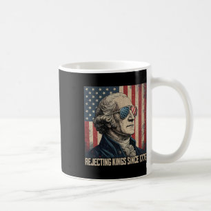 Mug Rejetant les rois depuis 1776 Drapeau des États-Un