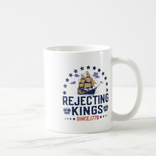 Mug Rejetant les rois depuis 1776 Vintage Patriotique
