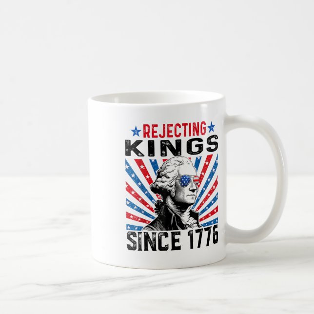 Mug Rejeter les rois depuis 1776 Distressed Drapeau am (Droite)