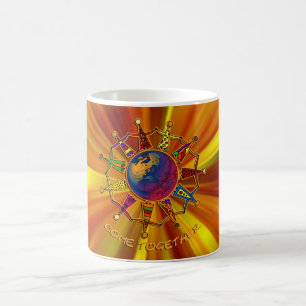 Mug Rejoindre les gens   zoom jaune