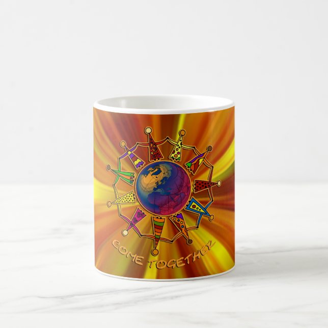 Mug Rejoindre les gens | zoom jaune (Centre)