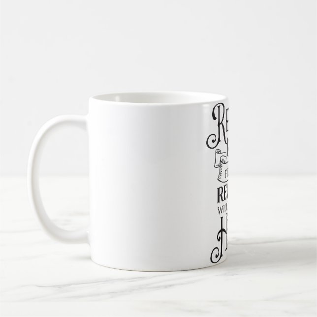 Mug "Réjouissez-vous et soyez heureux" (Gauche)