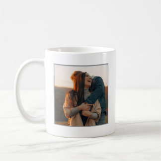 Mug Relation à distance Photo personnalisée Élégante