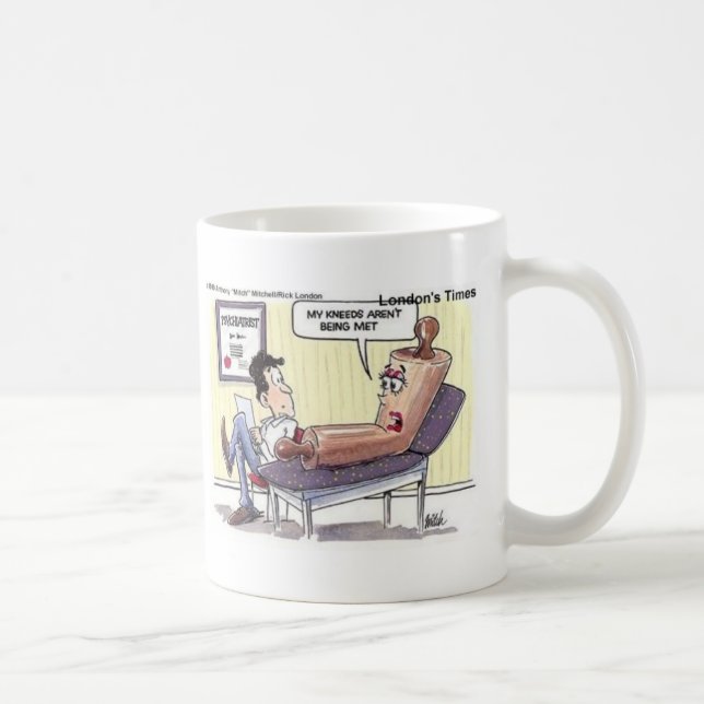 Mug Relation/Psychologie Caricature Dons Amusants (Droite)