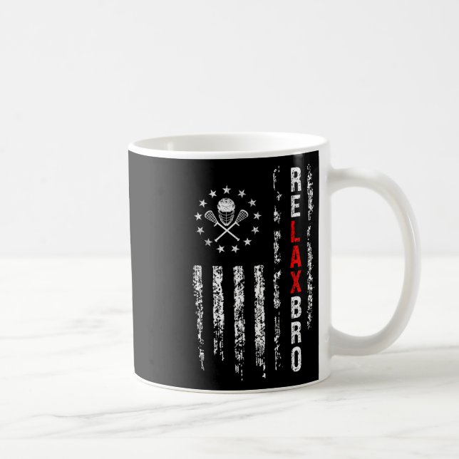 Mug Relax Bro Lacrosse Drôle Sticks Lacrosse La (Droite)