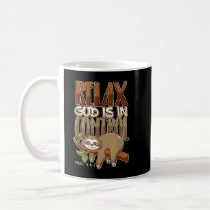 Mug Relax Dieu Est En Contrôle Bible Chrétienne Citati