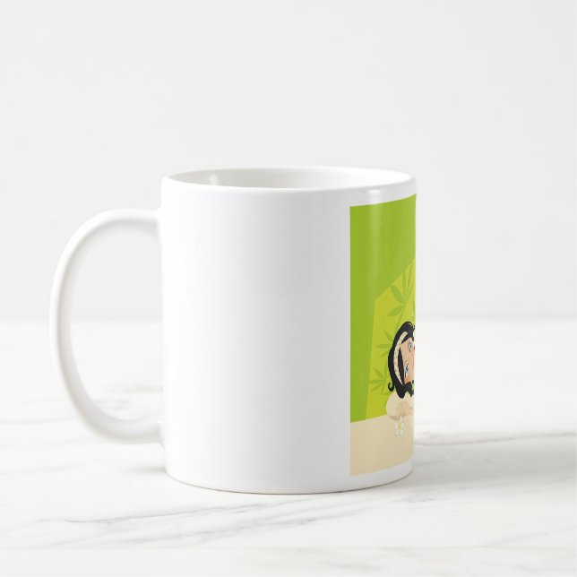 Mug Relaxant Spa Zen Femme Bien-être Tropical (Gauche)