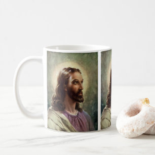 Mug Religieux vintage, Portrait Jésus Christ avec Halo