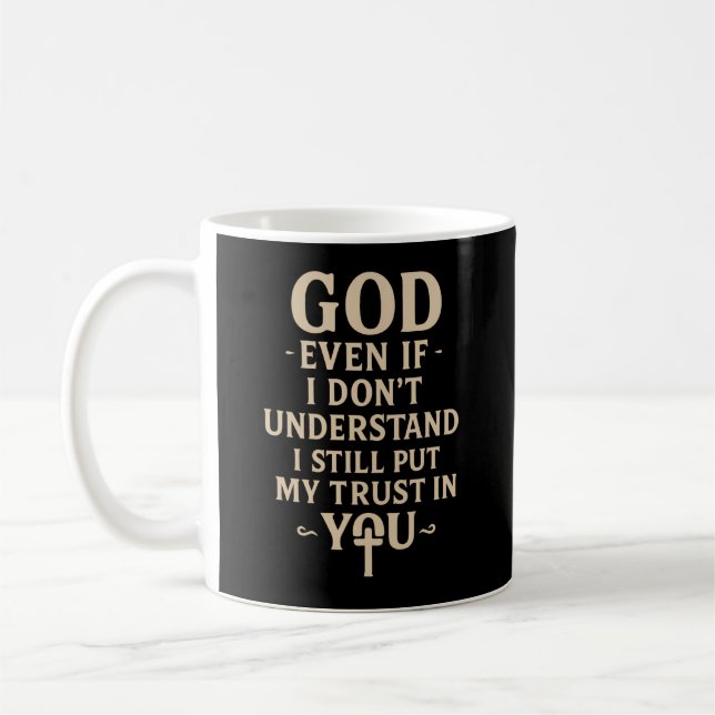 Mug Religious Christian Faith Quote  (Gauche)