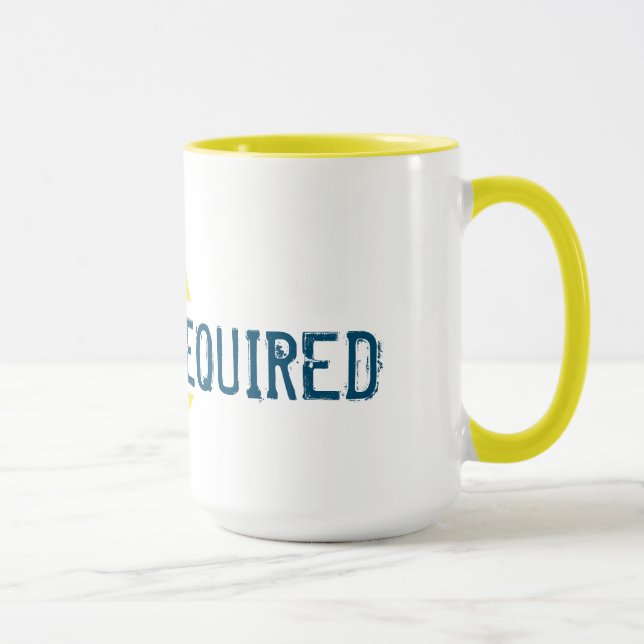 Mug REMBOURSER L'ÉTAT OBLIGATOIRE Jaune (Droite)