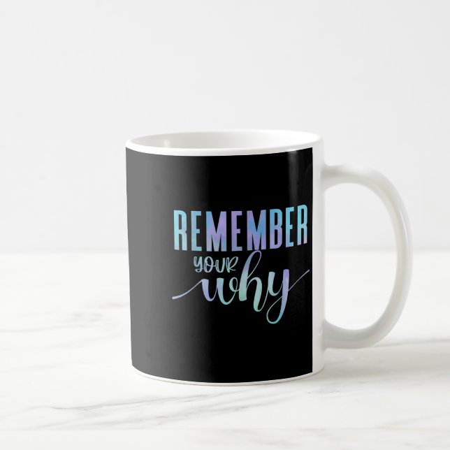 Mug Remember Your Why Gym Motivation Fitness Insration (Droite)