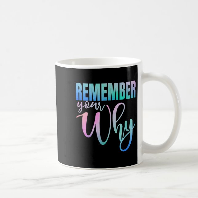 Mug Remember Your Why Gym Motivation Fitness Insration (Droite)