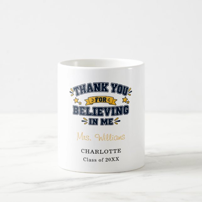 Mug Remerciement à l'enseignant Merci (Centre)