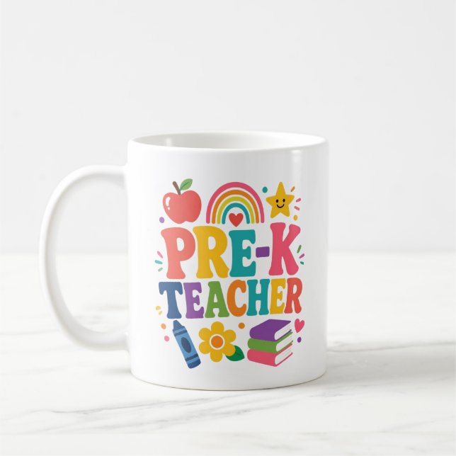 Mug Remerciement aux enseignants de pré-maternelle (Gauche)